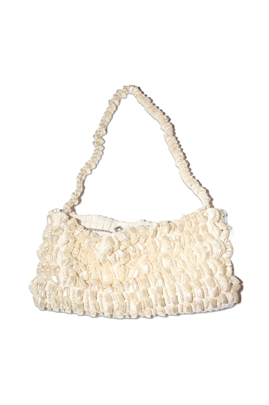 Faux Pearl Shoulder Bag