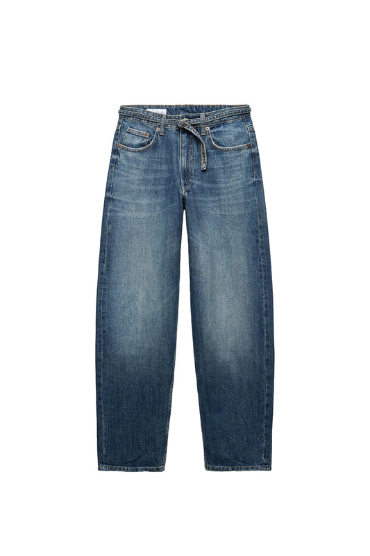 Mid-Rise Tailored Balloon Jeans