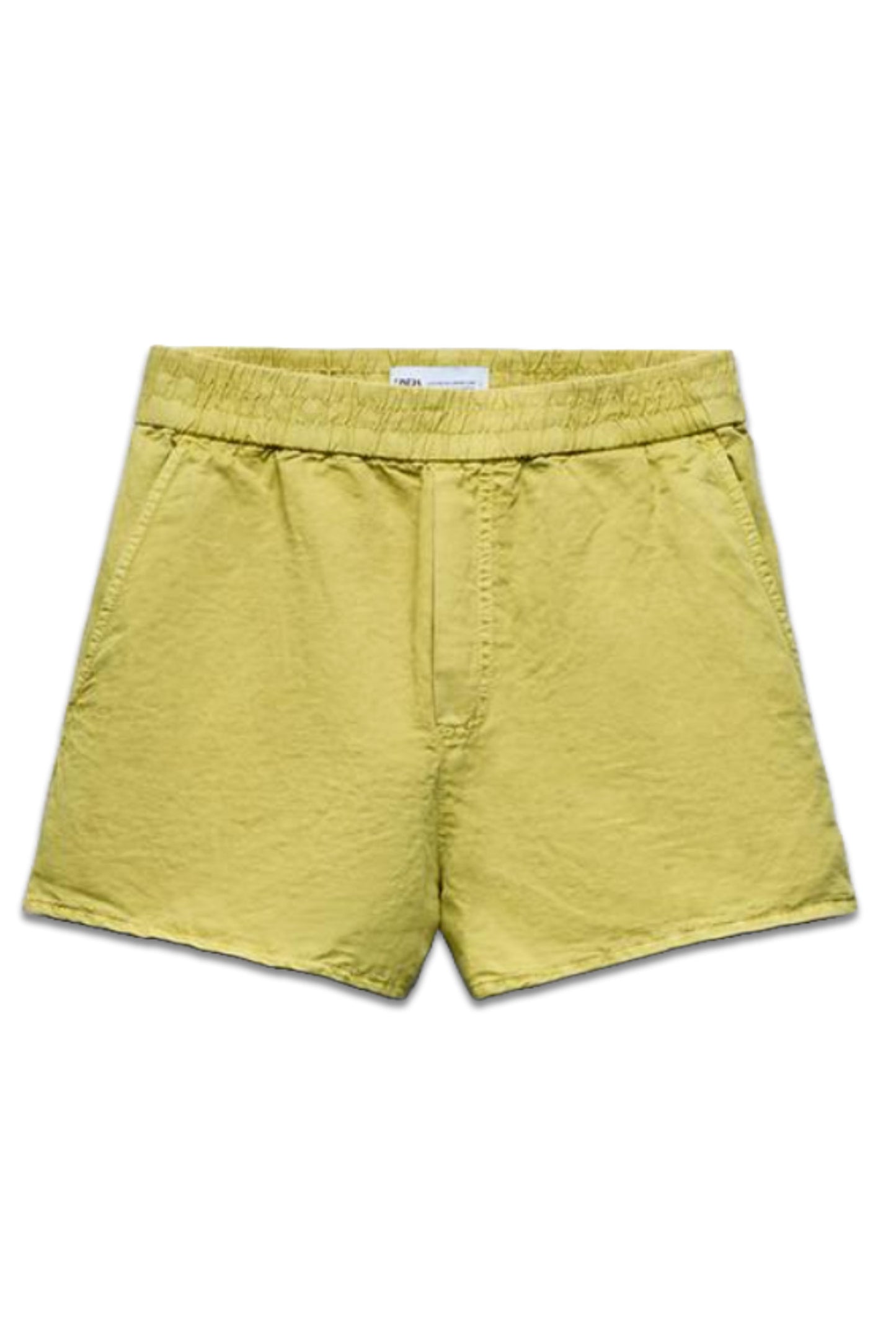 Faded-Effect Linen Blend Shorts