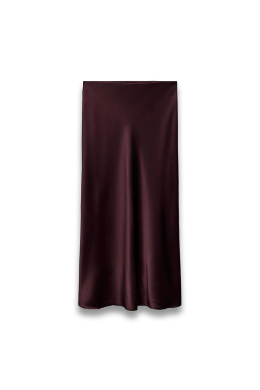 Satin Midi Skirt