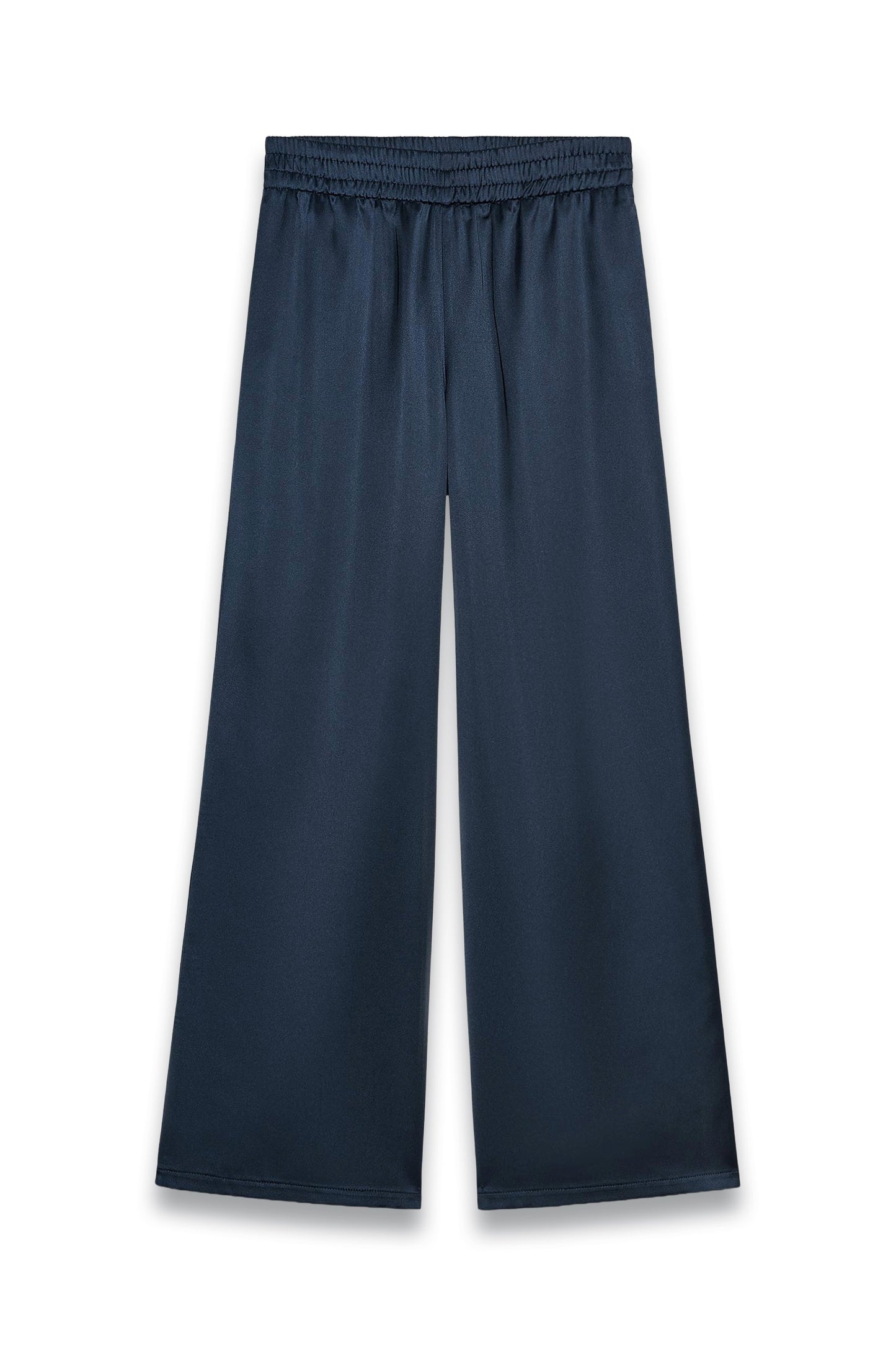 Satin Wide-Leg Trousers