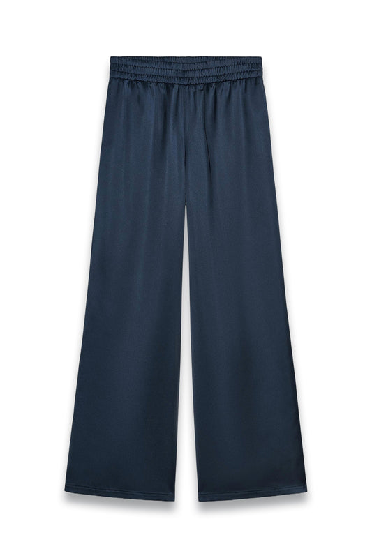 Satin Wide-Leg Trousers