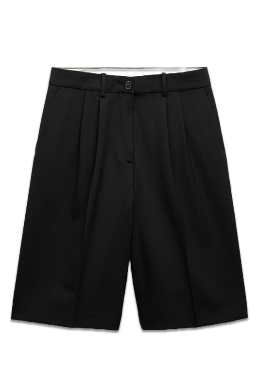 ZW Collection Long Wool Blend Bermuda Shorts