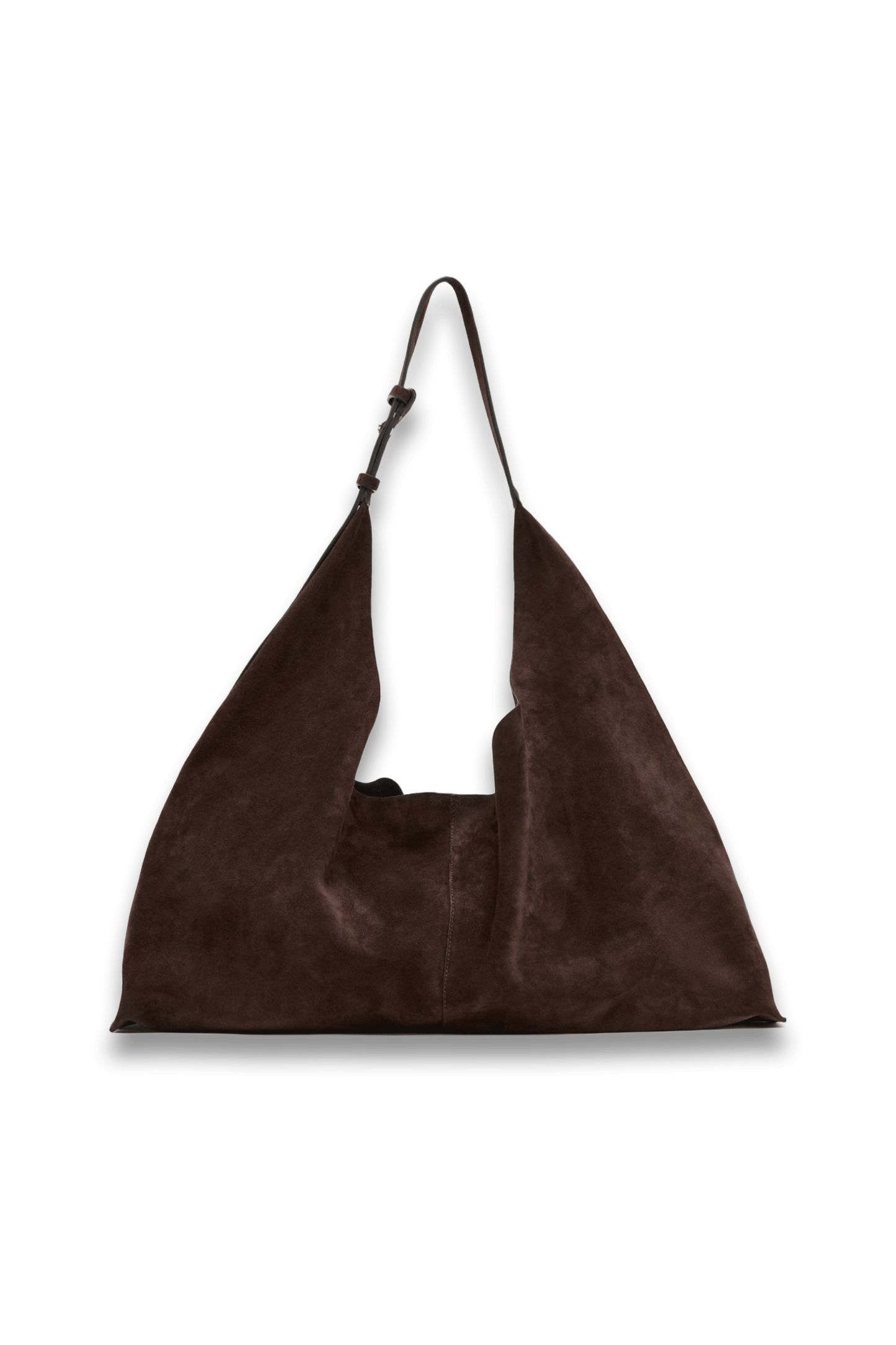 Split Suede Maxi Bucket Bag