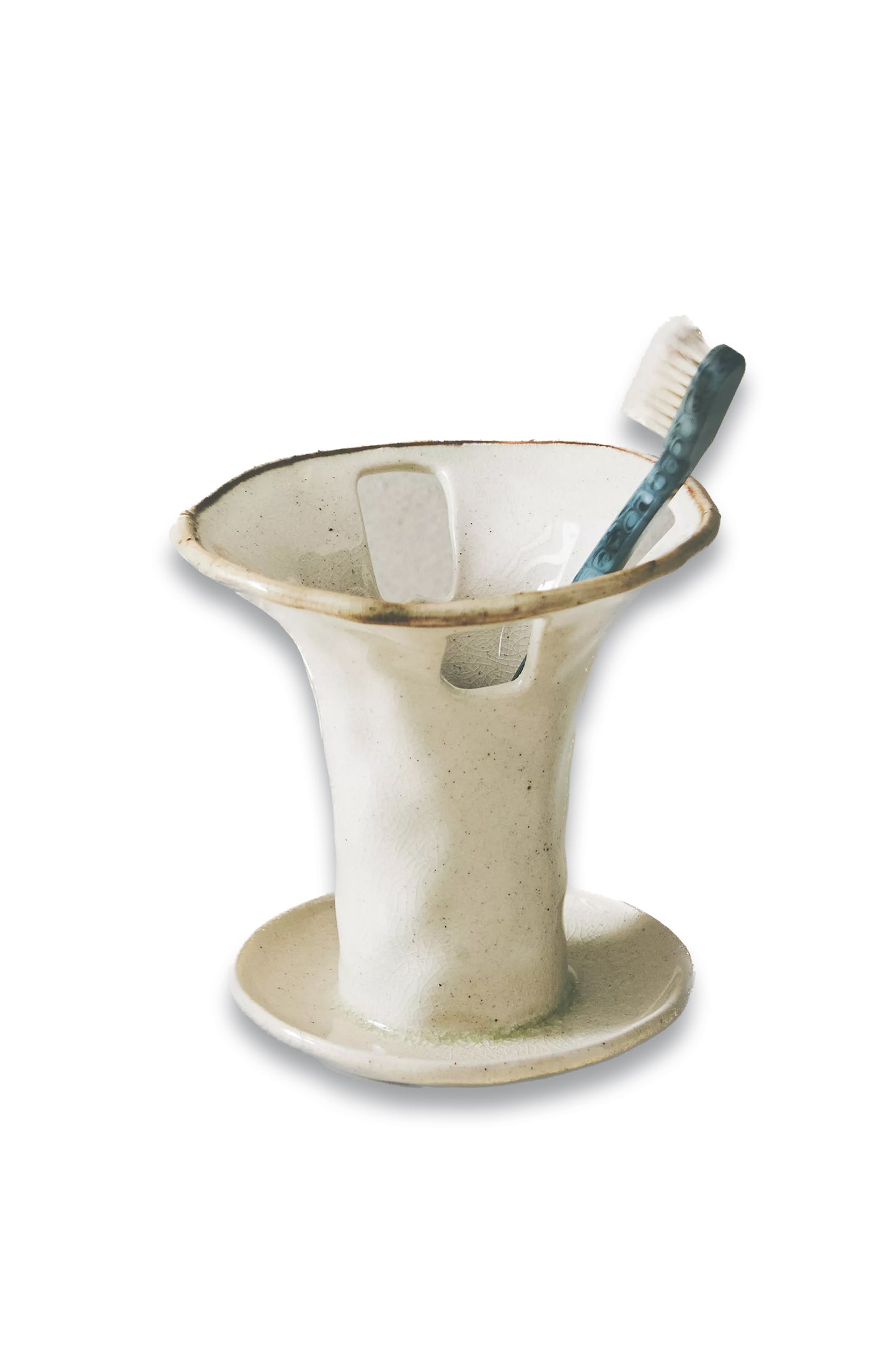 Ceramic Toothbrush Holder With Slots