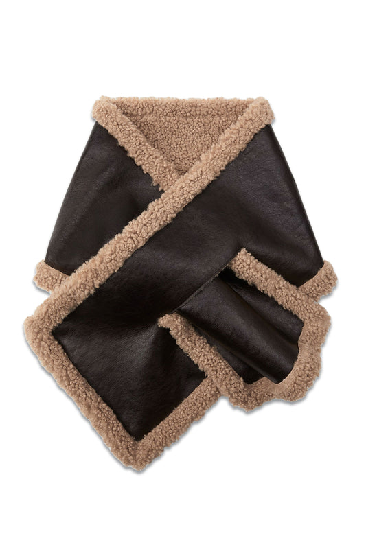 Double-Faced Faux Shearling Scarf