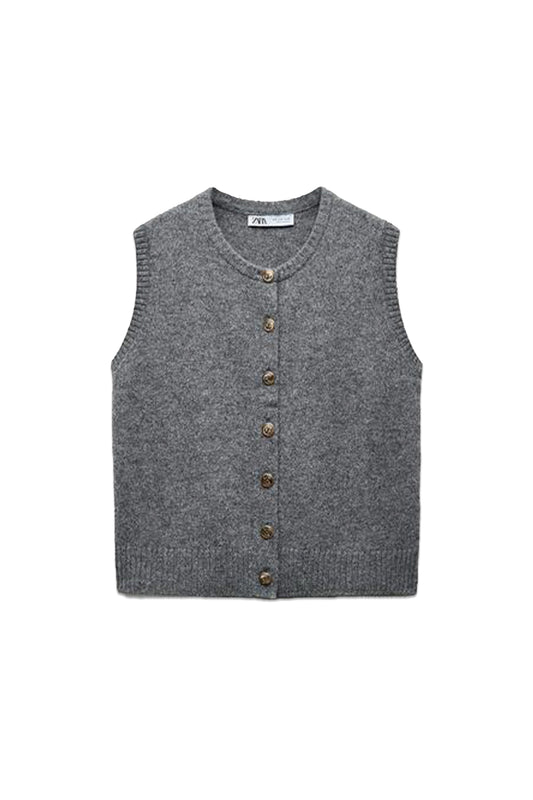 Wool Knit Waistcoat
