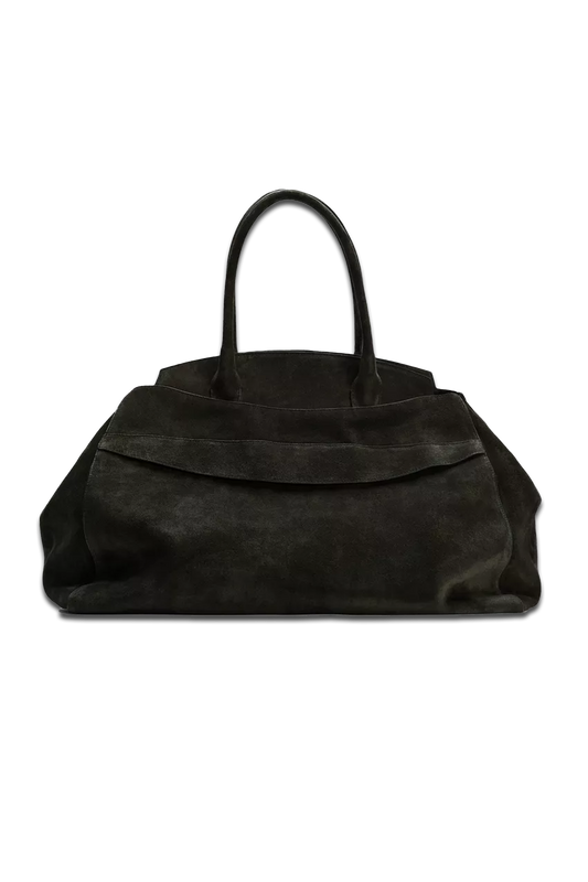 Split Suede Maxi Shoulder Bag