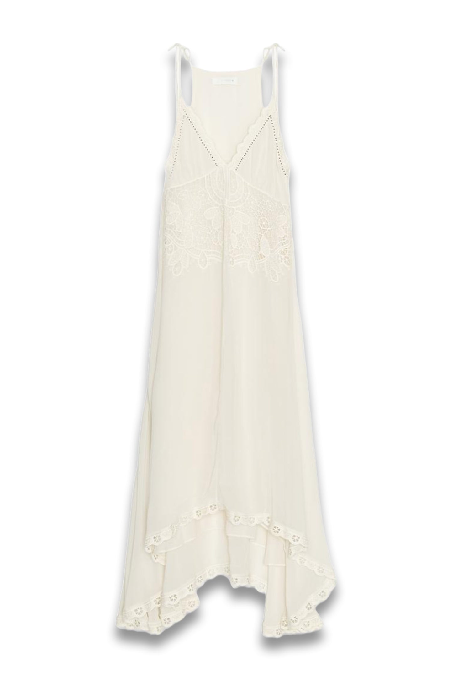 ZW Collection Asymmetric Crochet Dress