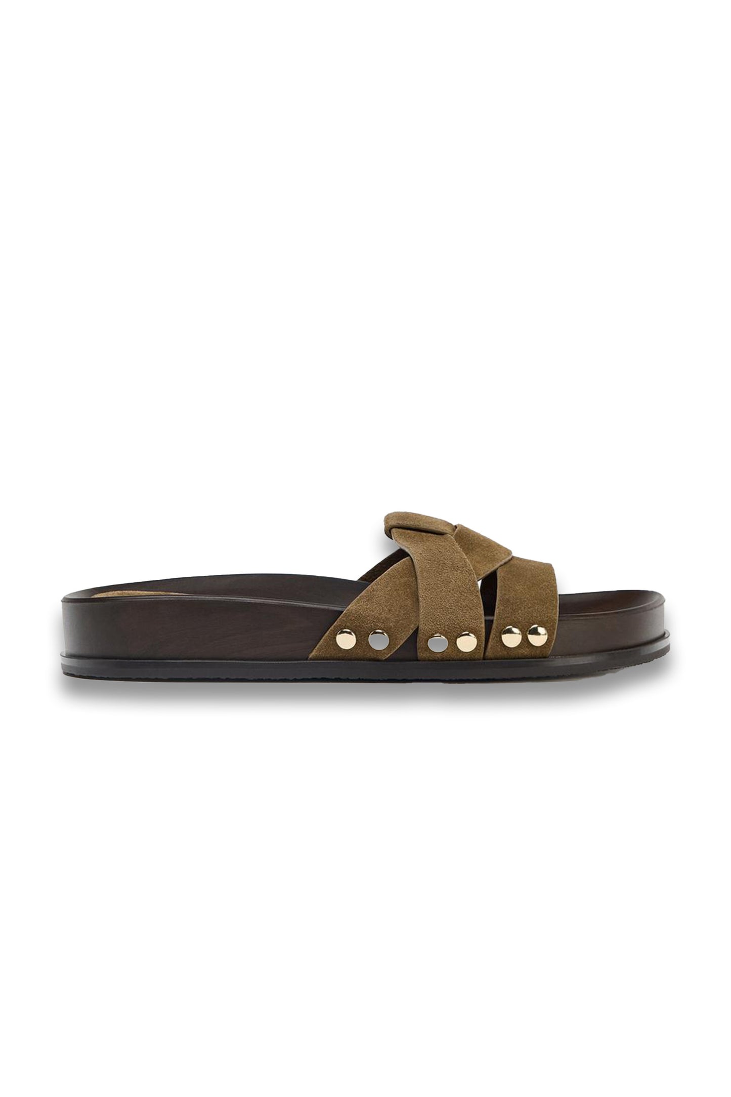 Leather Slider Sandals