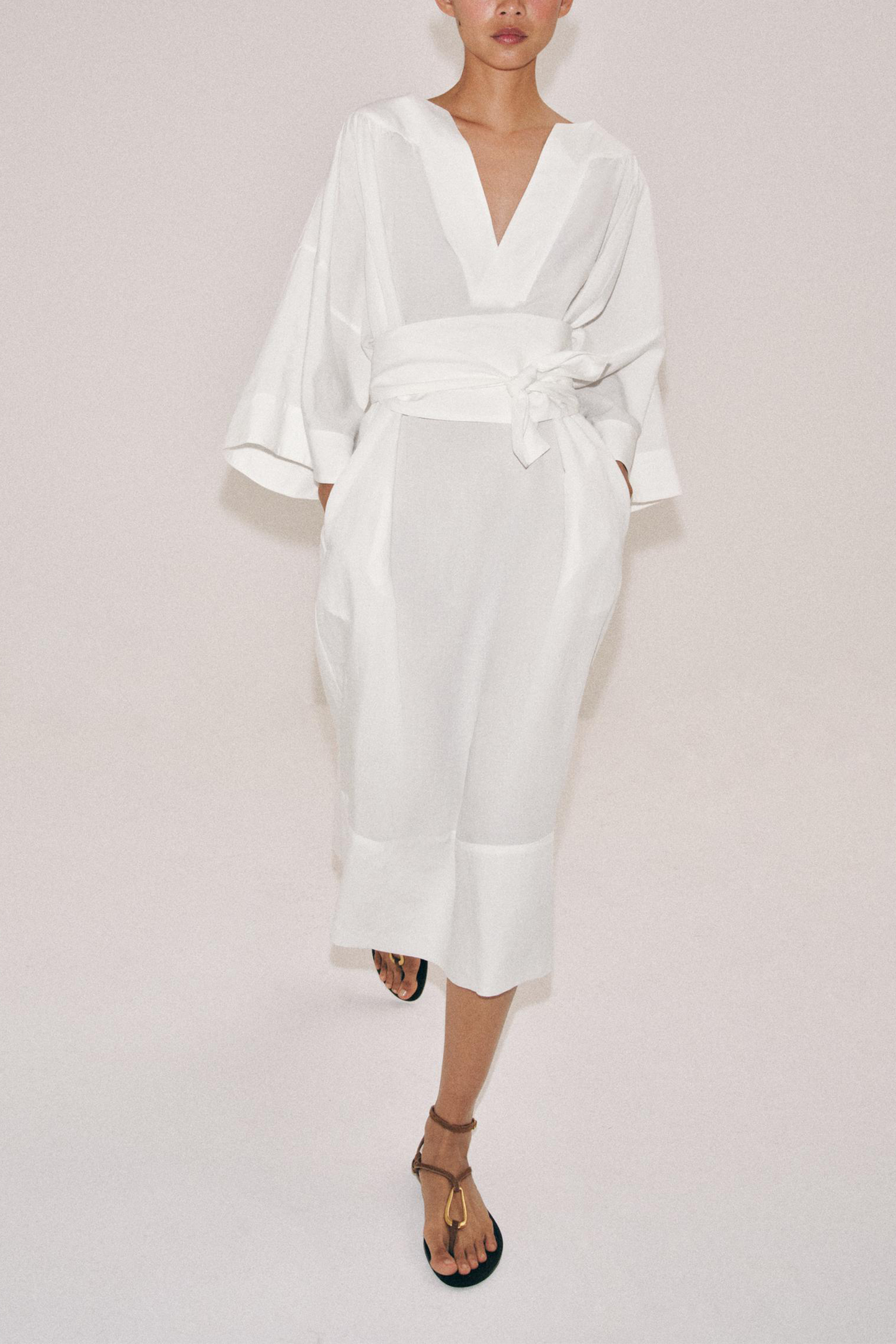 Zw Collection Tunic Dress With Belt
