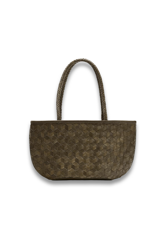 Braided Leather Shoulder Bag