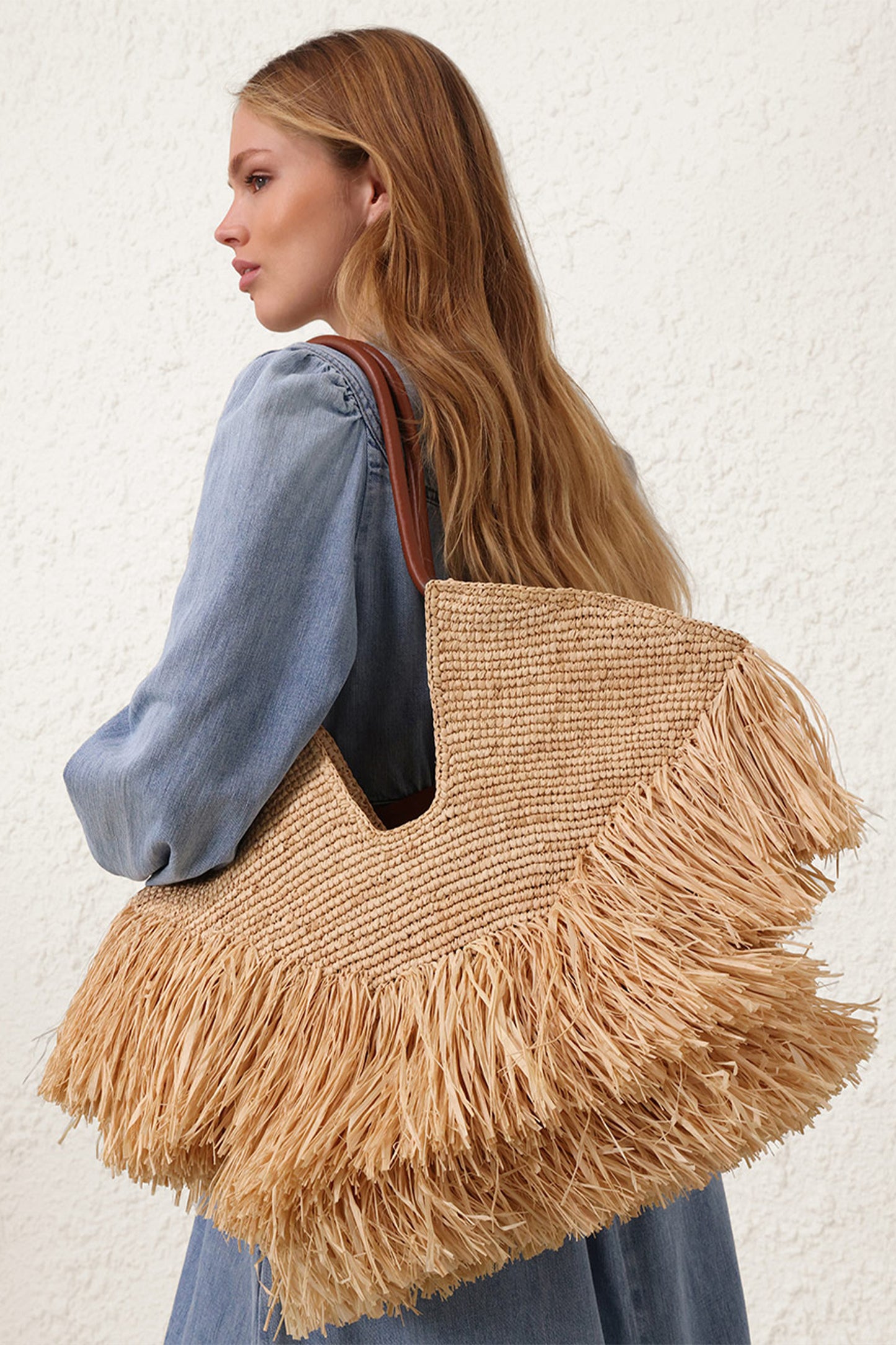Goldentime Medium Fringe Tote