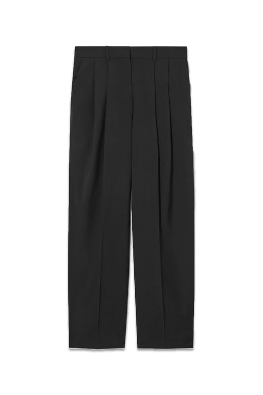 Wide-leg Tailored Wool Trousers
