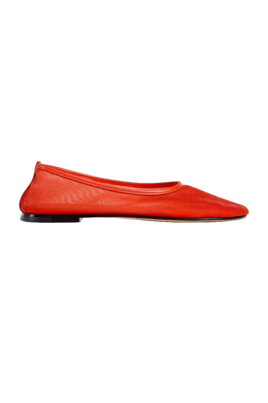 Mesh ballerina flat