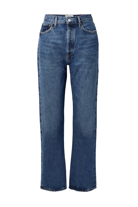 '90s Pinch Waist High-Rise Straight-Leg Organic Jeans