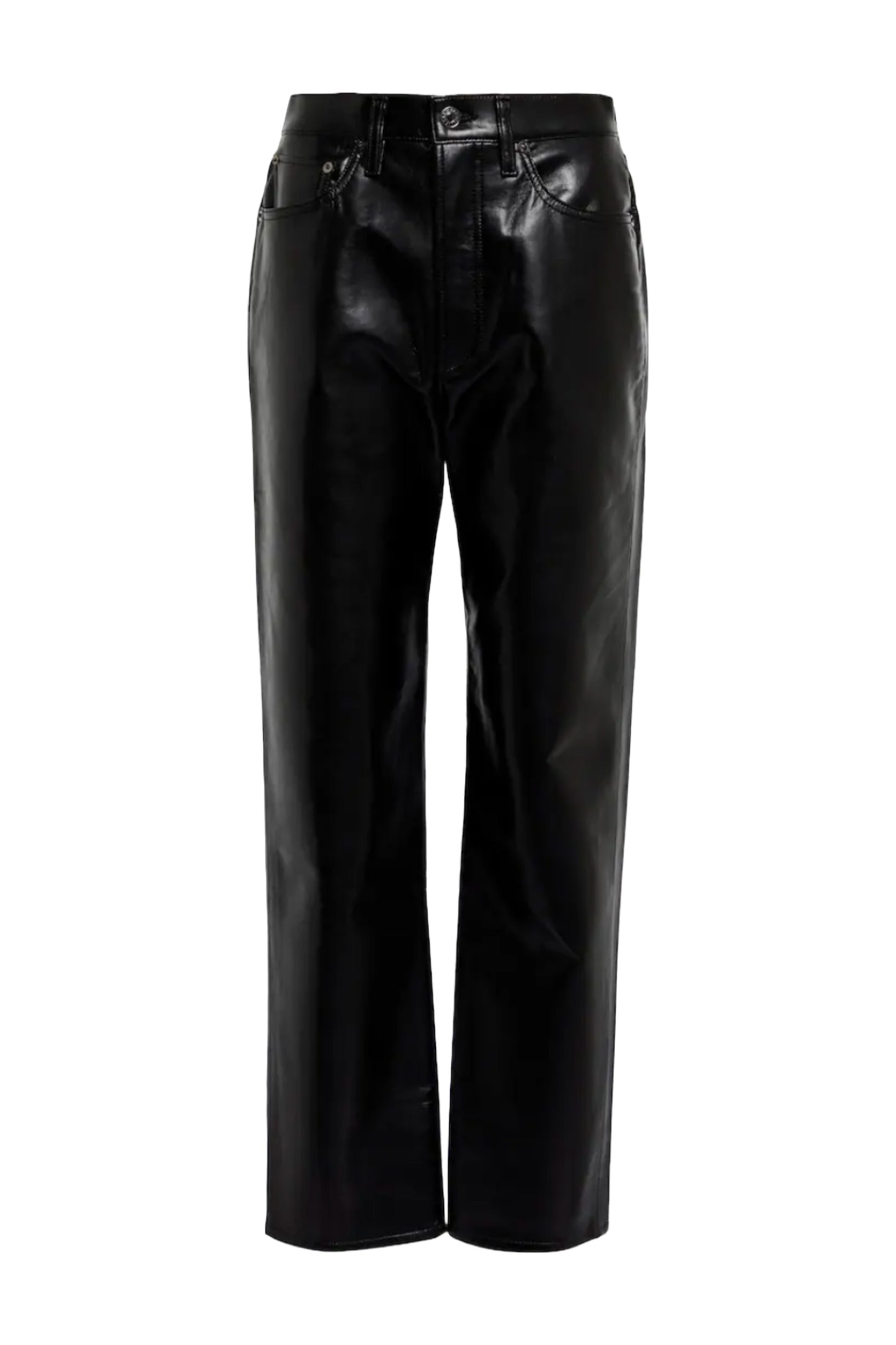 Leather-blend 90s Pinch Waist Pants