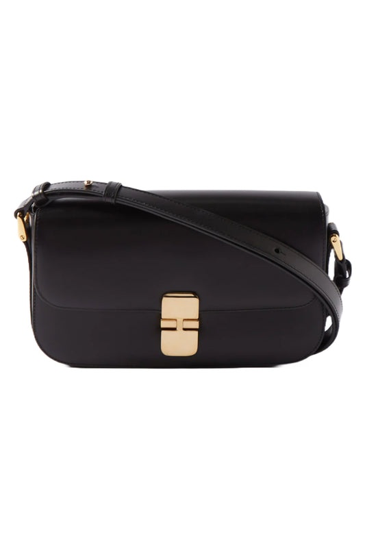 Black Grace Leather Shoulder Bag