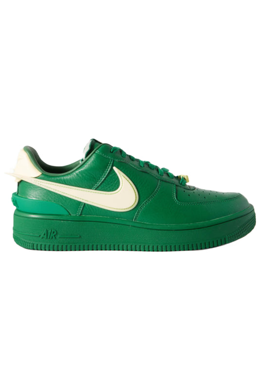 '+ AMBUSH Green Air Force 1 Rubber-Trimmed Leather Sneakers