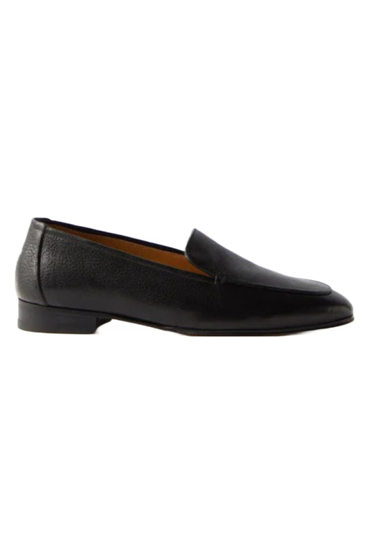 Adam Grained-Leather Loafers