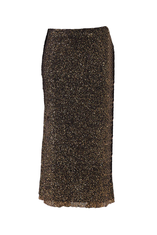 Dione Sequinned-knit Midi Skirt