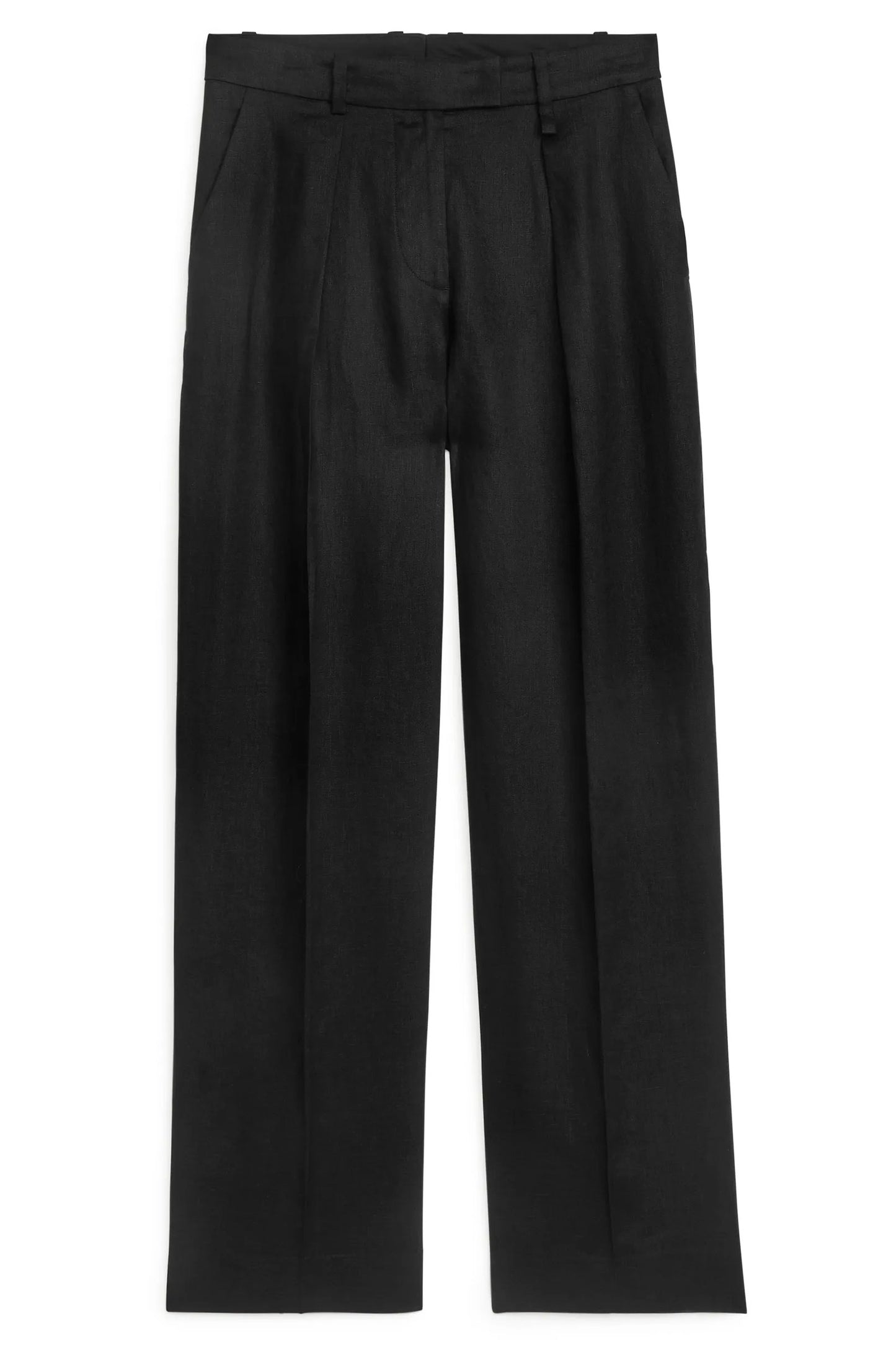 Linen Trousers Black