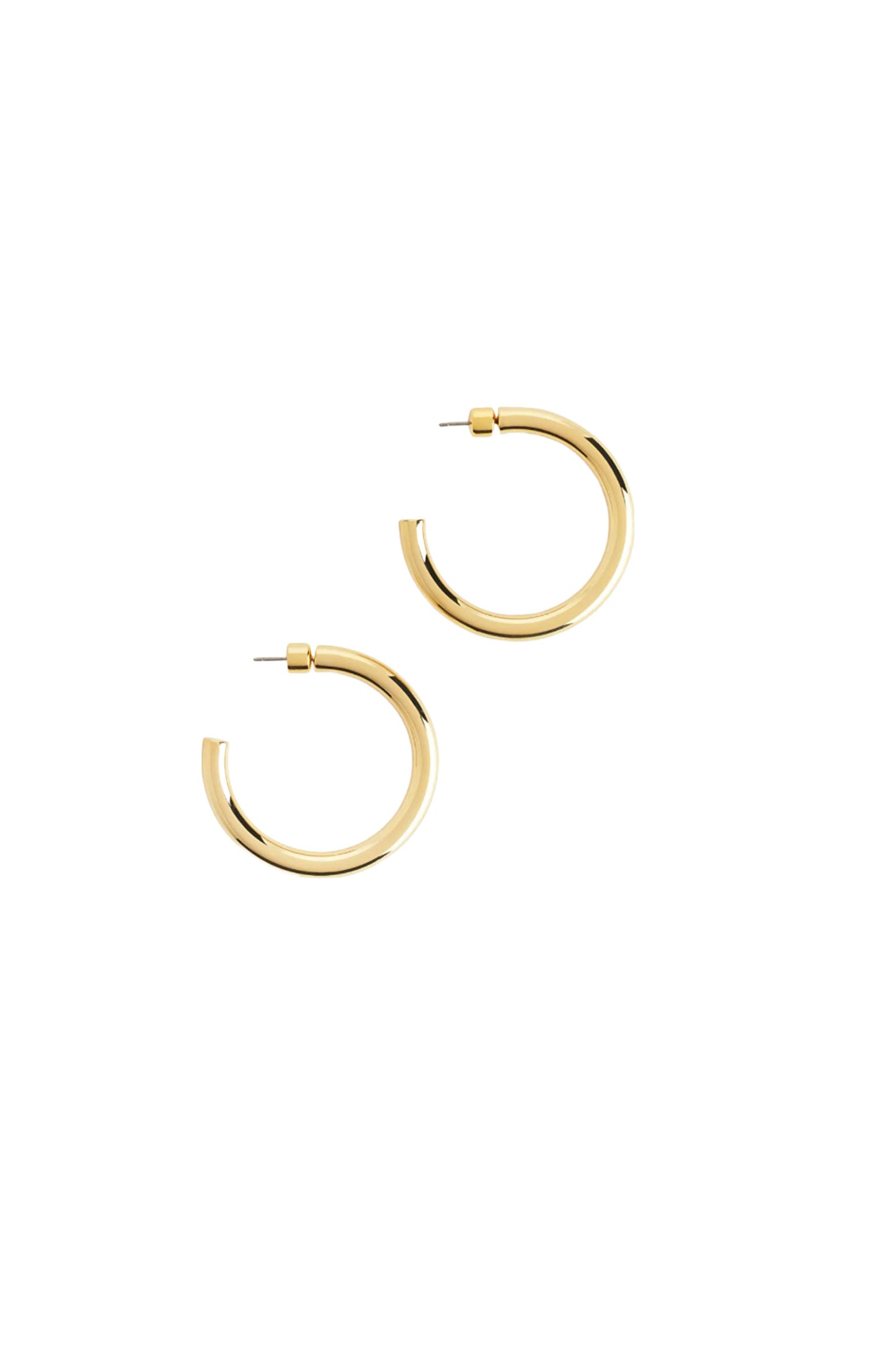 Gold-Plated Hoops