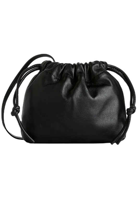 Leather Black Crossbody Pouch