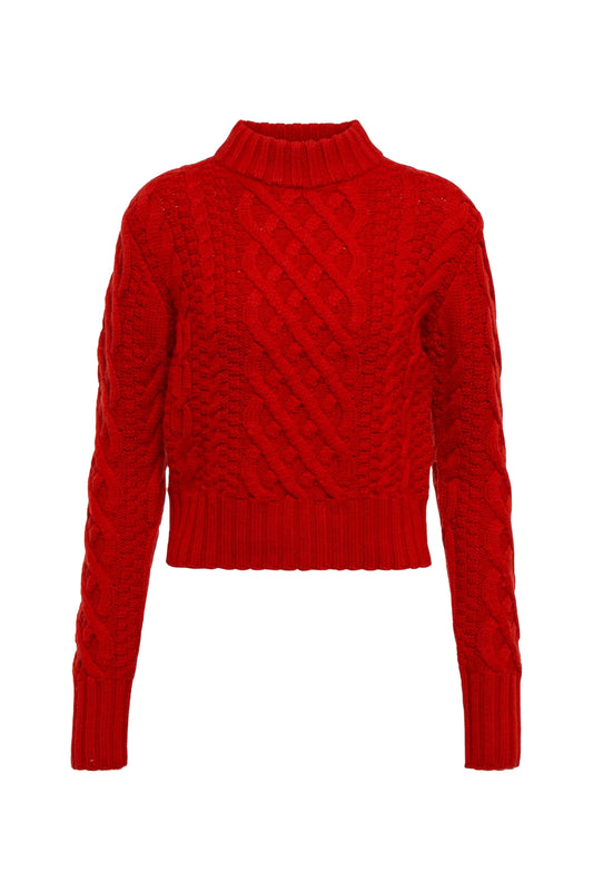 Artie Cable-Knit Wool-Blend Sweater