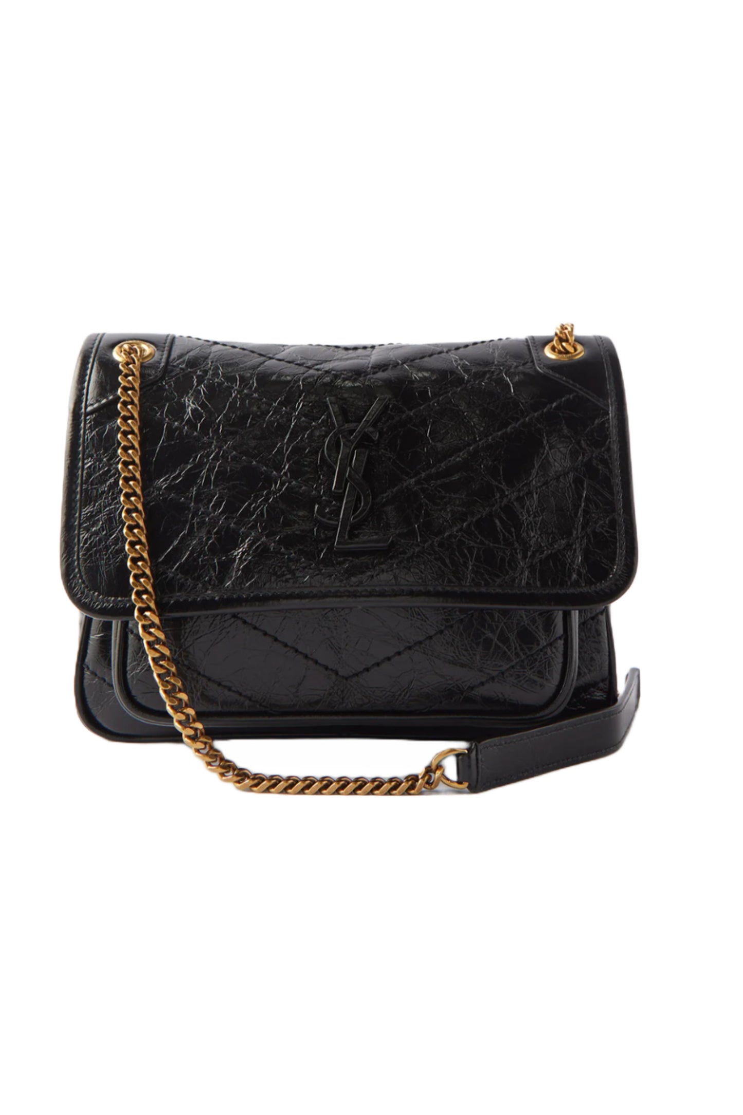 Baby Niki Crinkled-leather Cross-body Bag