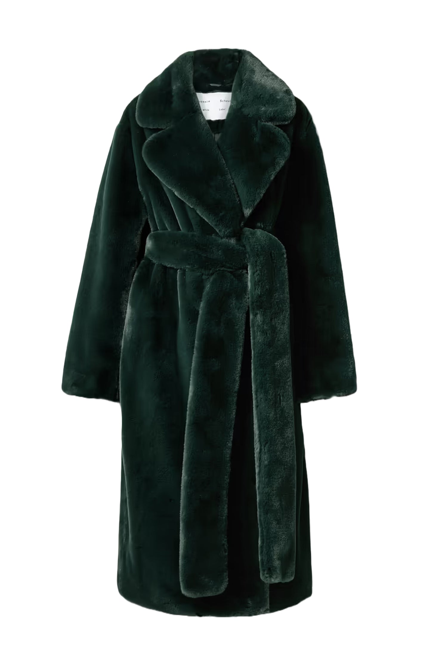 Belted Faux Fur Coat