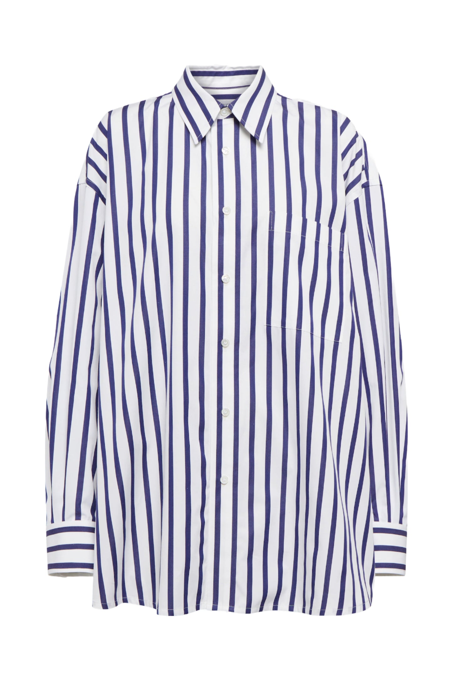 Striped Cotton Poplin Shirt