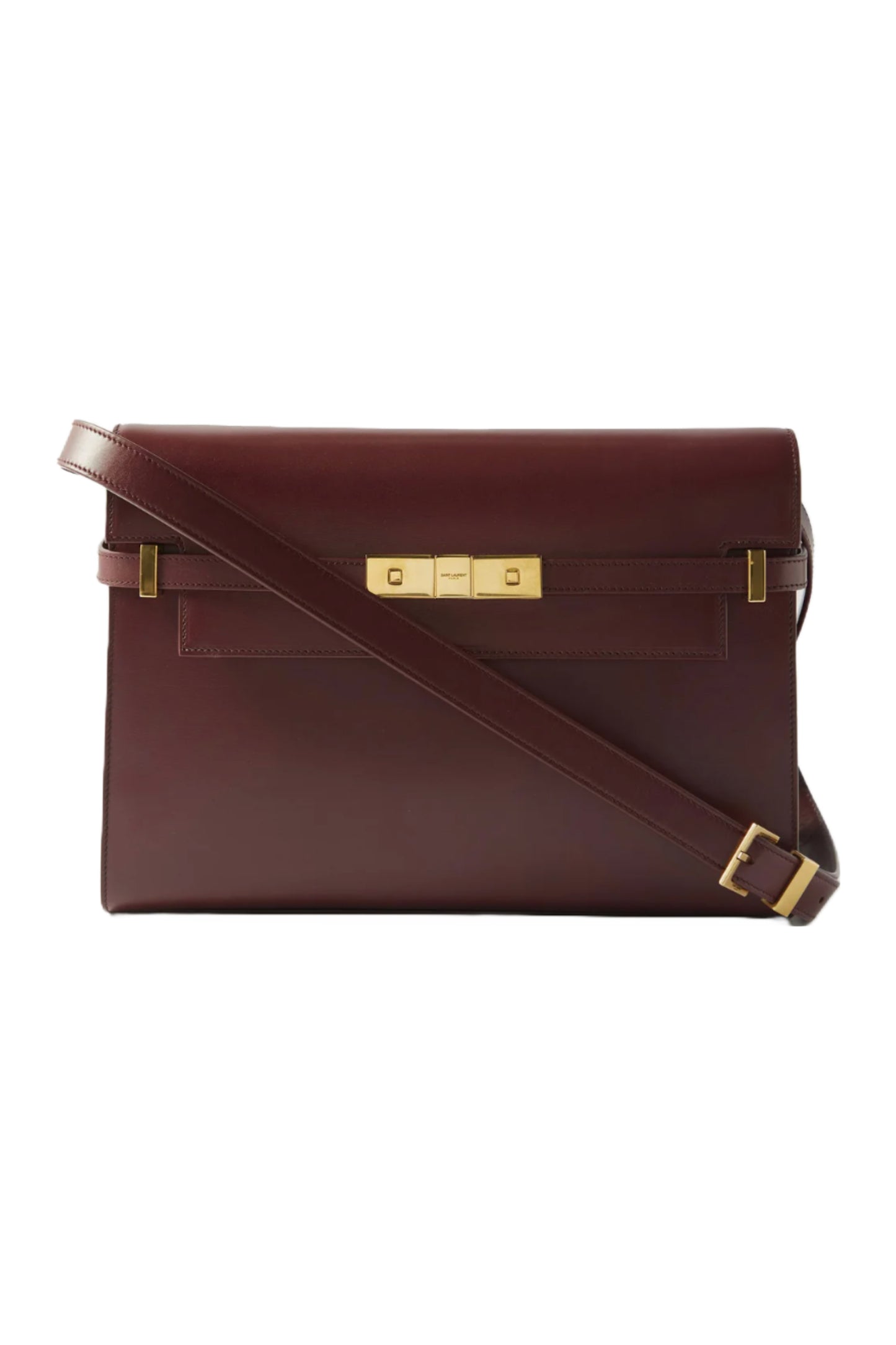 Manhattan Burgundy Leather Shoulder Bag