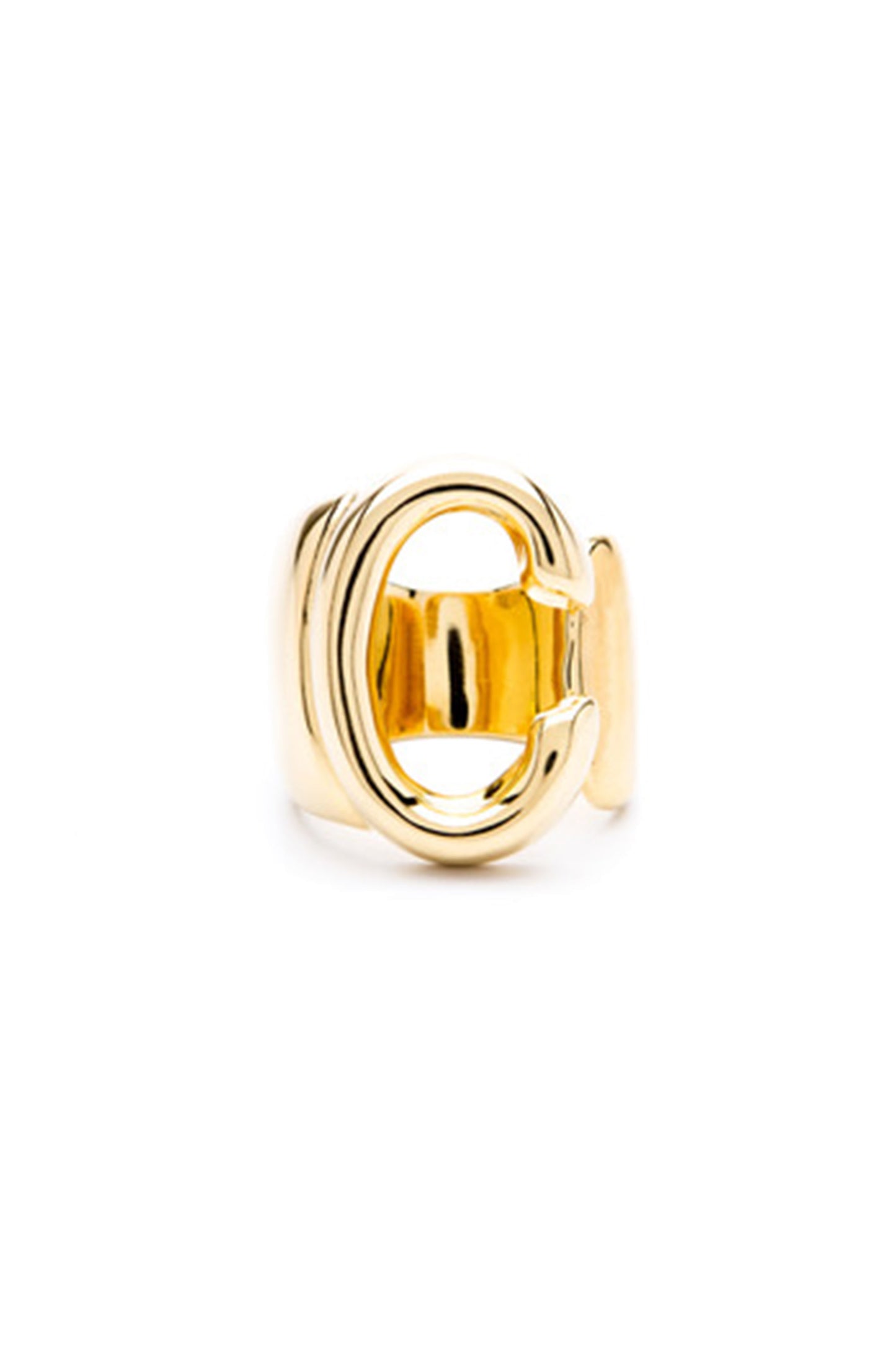 Gold Alphabet Letter Ring