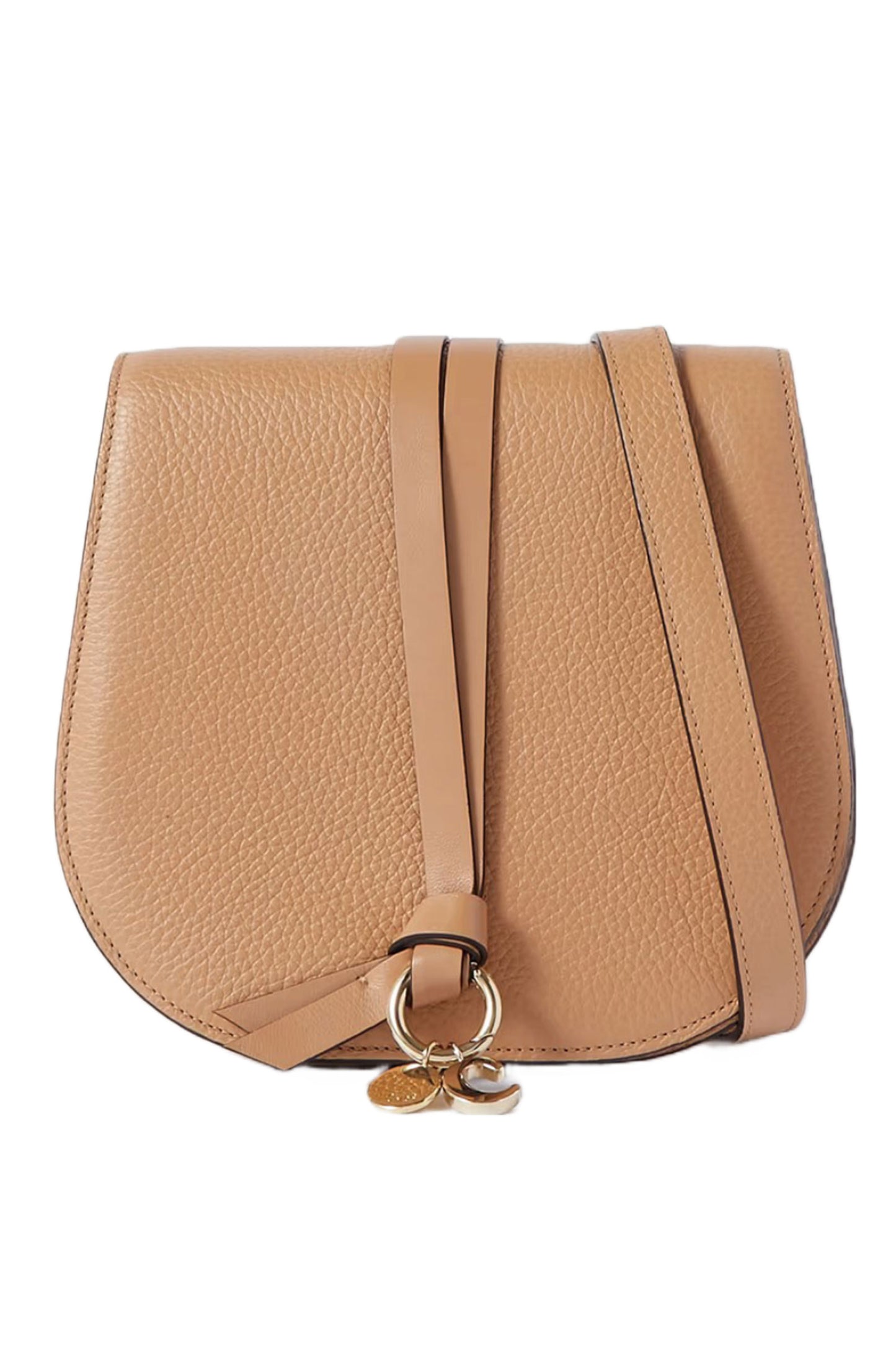 Alphabet Textured-leather Shoulder Bag