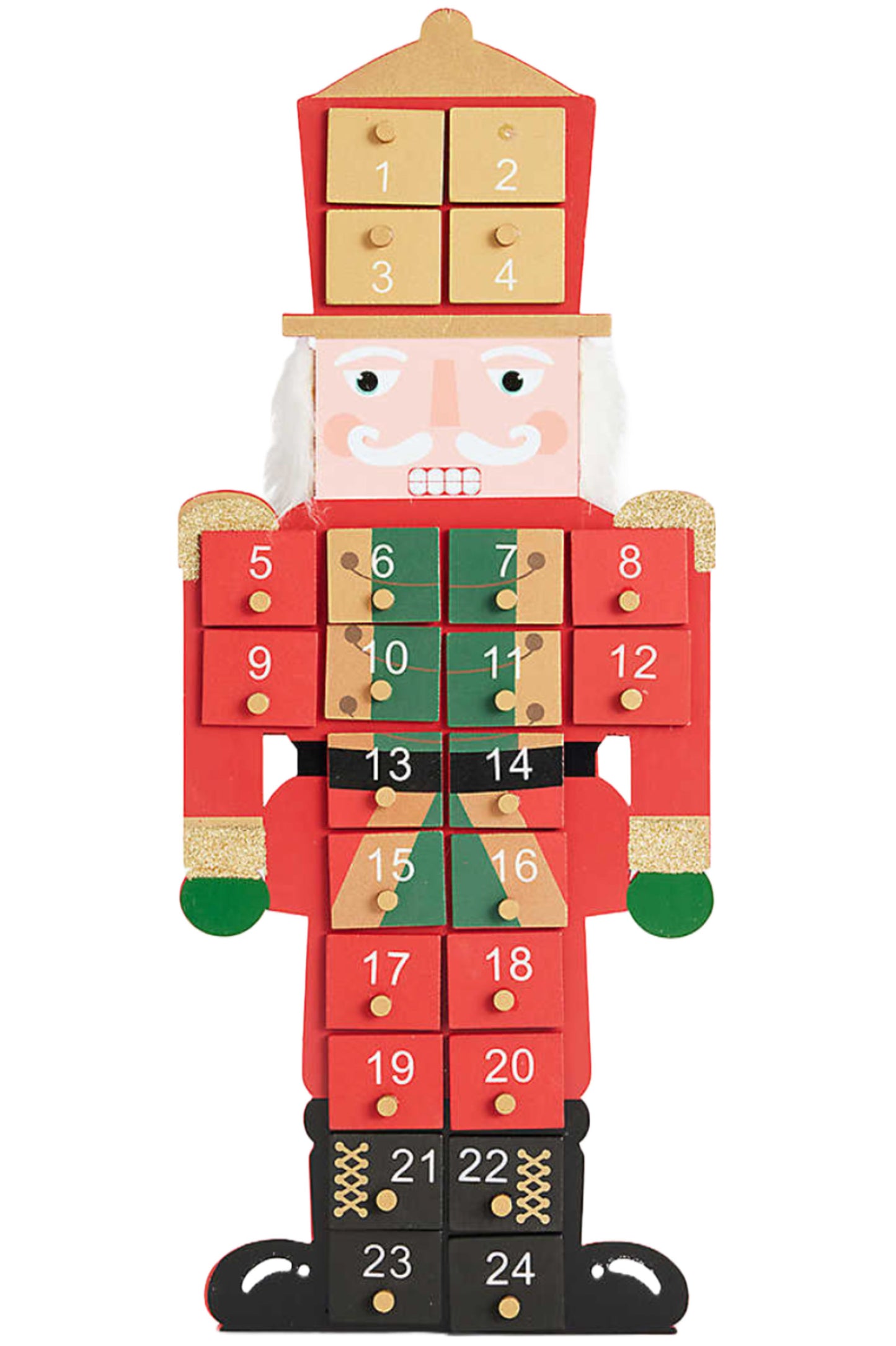 Nutcracker Wooden Advent Calendar