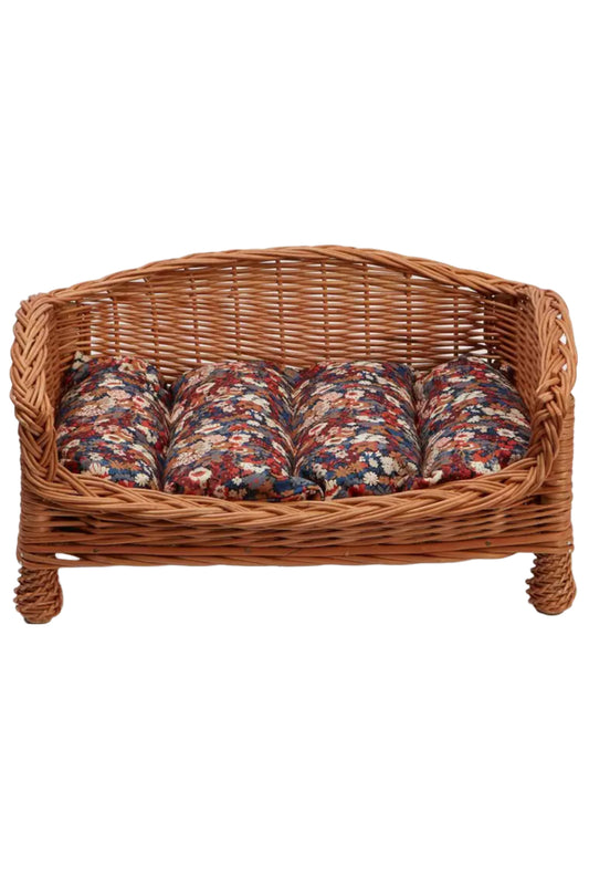 Thorpe Rectangle Rattan Dog Bed