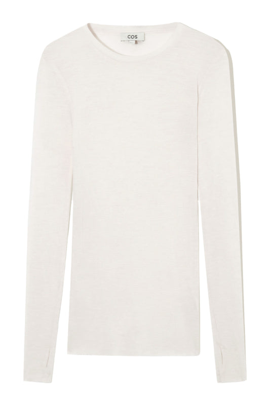 Crew-Neck Merino Wool Top