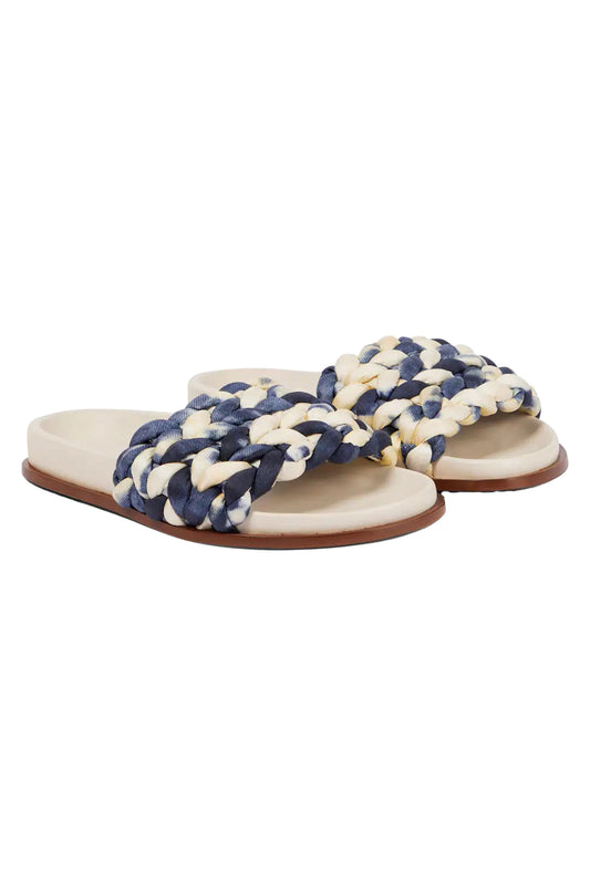 Kacey Tie-dye Woven Slides