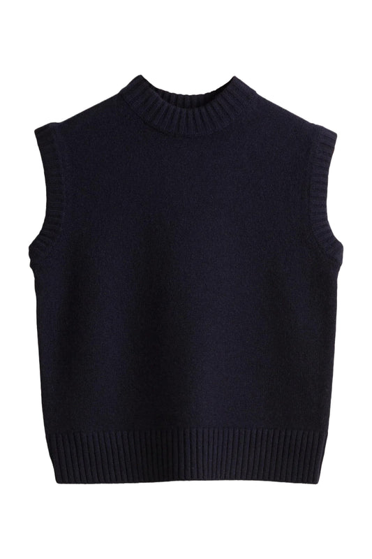 Chunky Cashmere Crew Tank