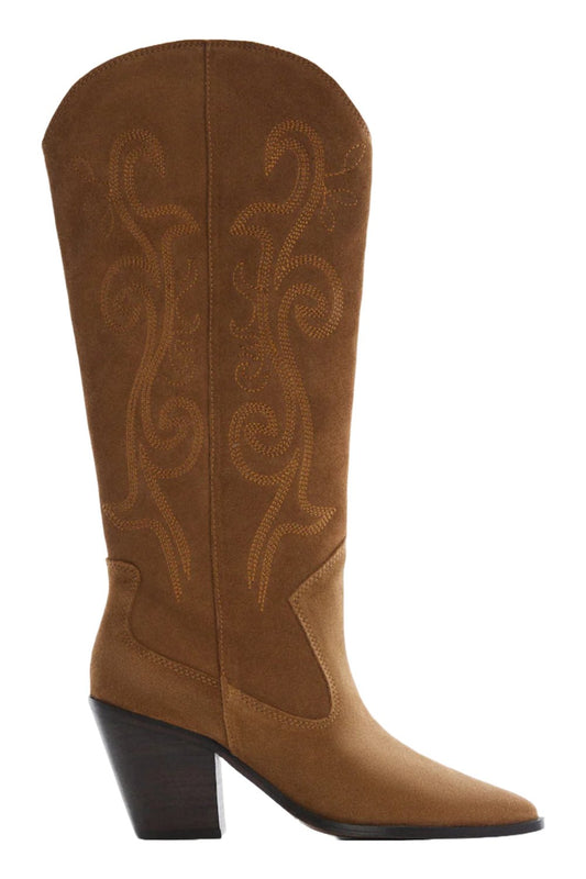 Brown Cowboy Leather Boots