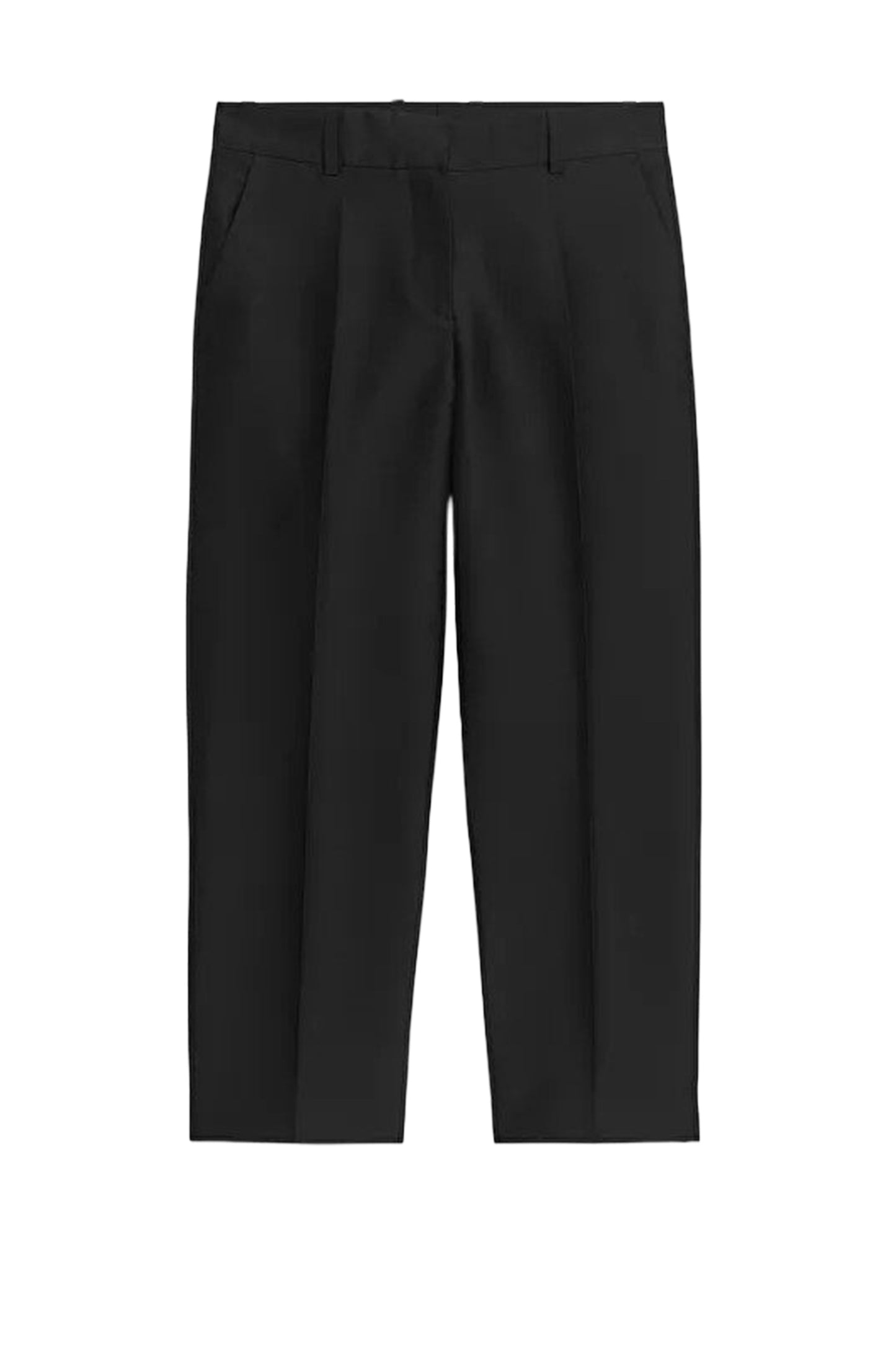 Cropped Lyocell Trousers