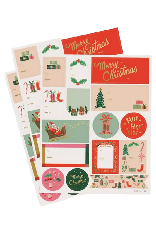 Deck The Halls Christmas Stickers