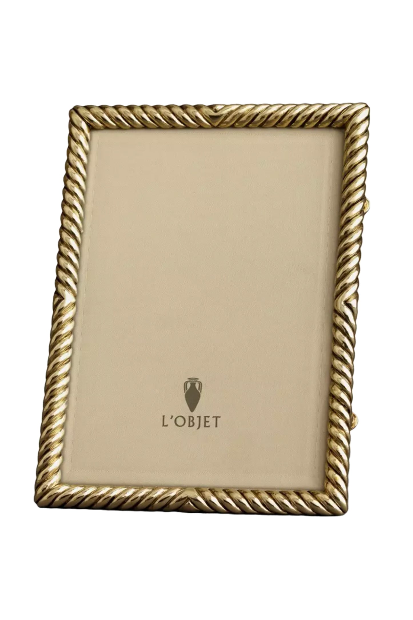 Deco Twist Gold-Plated 5x7” Photo Frame