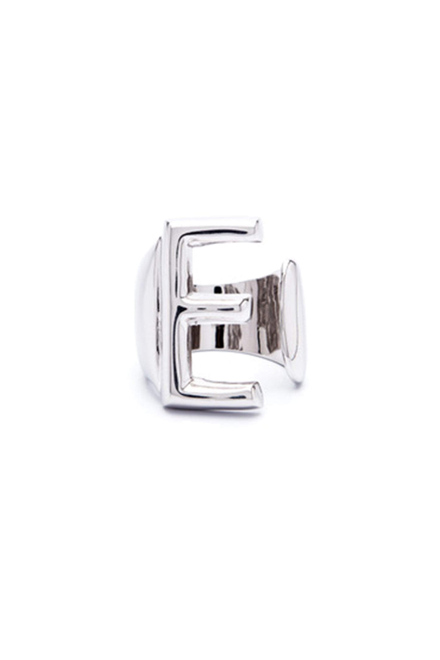 Silver Alphabet Letter Ring