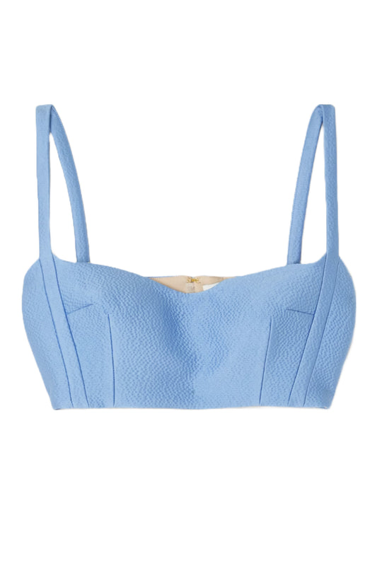 Carina Cloqué Cropped Top