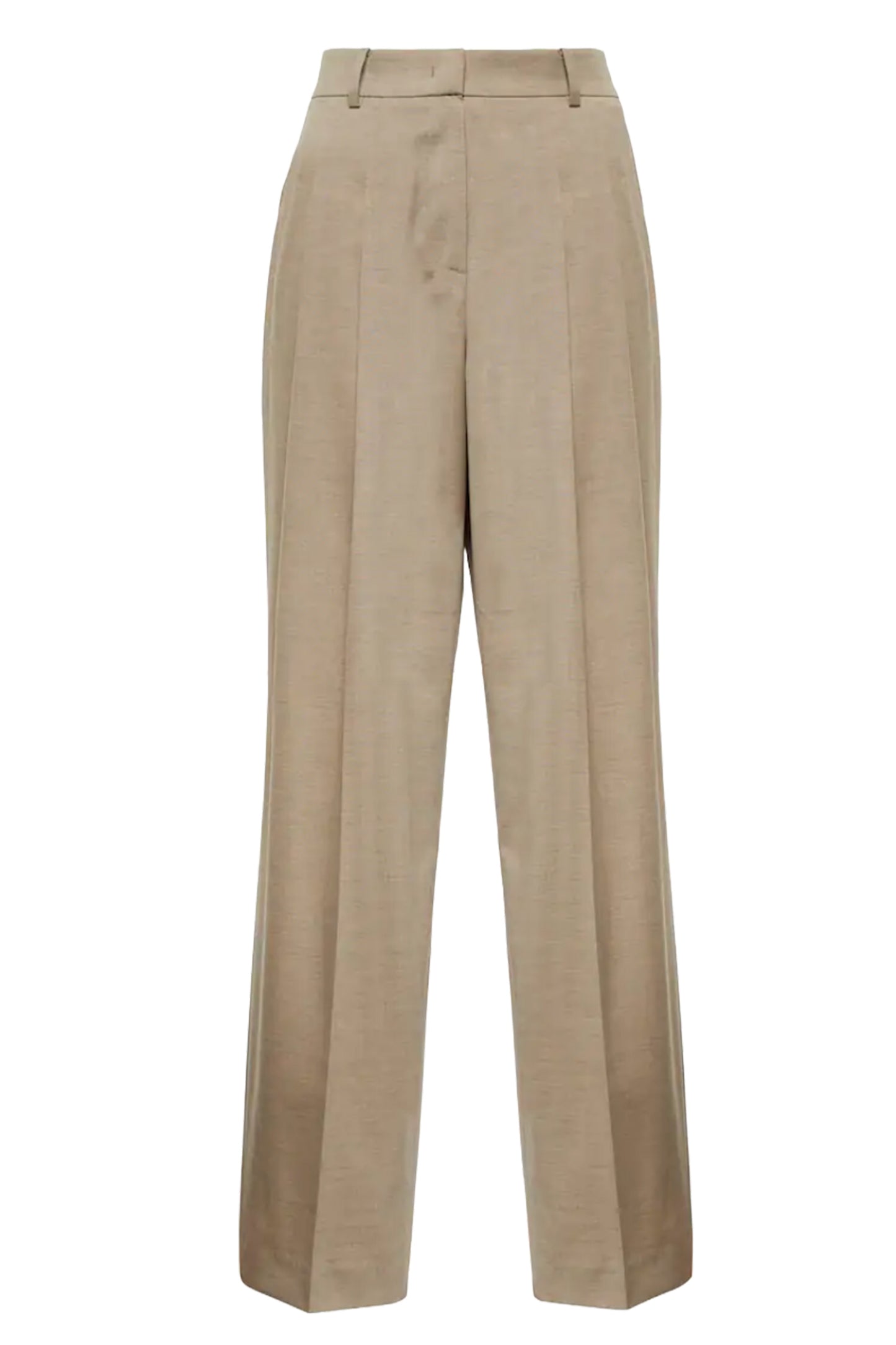 Gelso Taupe High-rise Wide-leg Pants