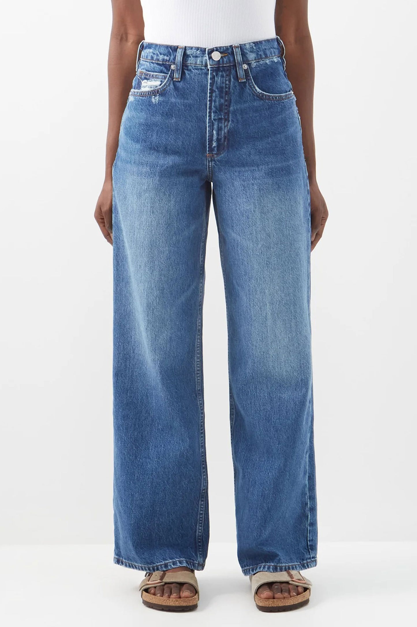 High 'n' Tight Wide-leg Jeans