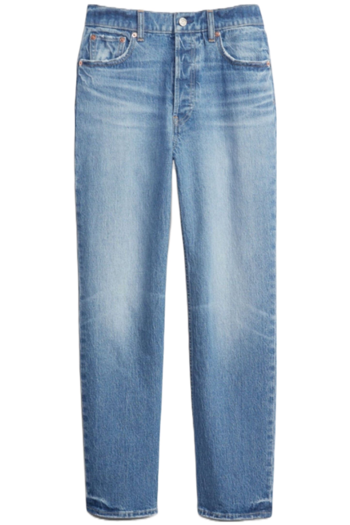 High Waisted Cheeky Straight Leg Jeans