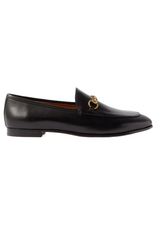 Jordaan Horsebit Black Leather Loafers